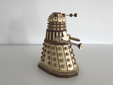 Doctor Who - Dalek as 3D laser cut large modell