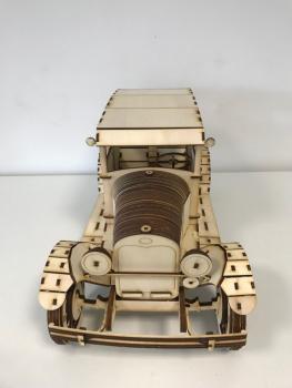 Ford Model A 1929  als 3D Modell - Vorderansicht