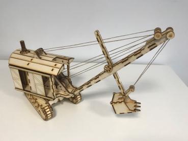 Vintage Dampfbagger Modell obere-seitenansicht