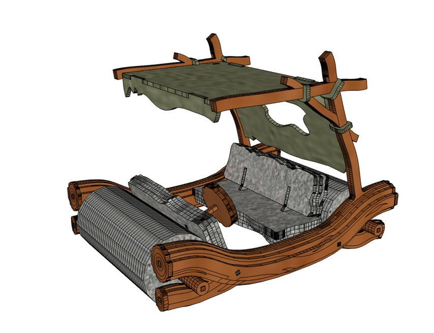 CWWH-Onlineshop - Flintstone Car - Das Auto von Fred Feuerstein als 3D  Großmodell