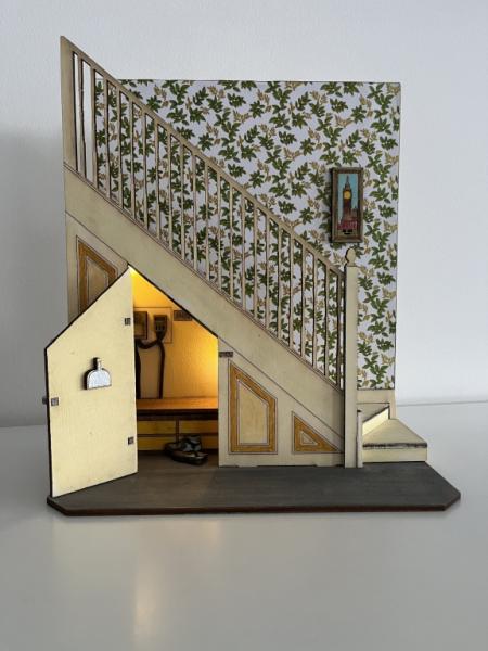 Harry Potter-Inspired Cupboard Under the Stairs Book Nook (Step-by